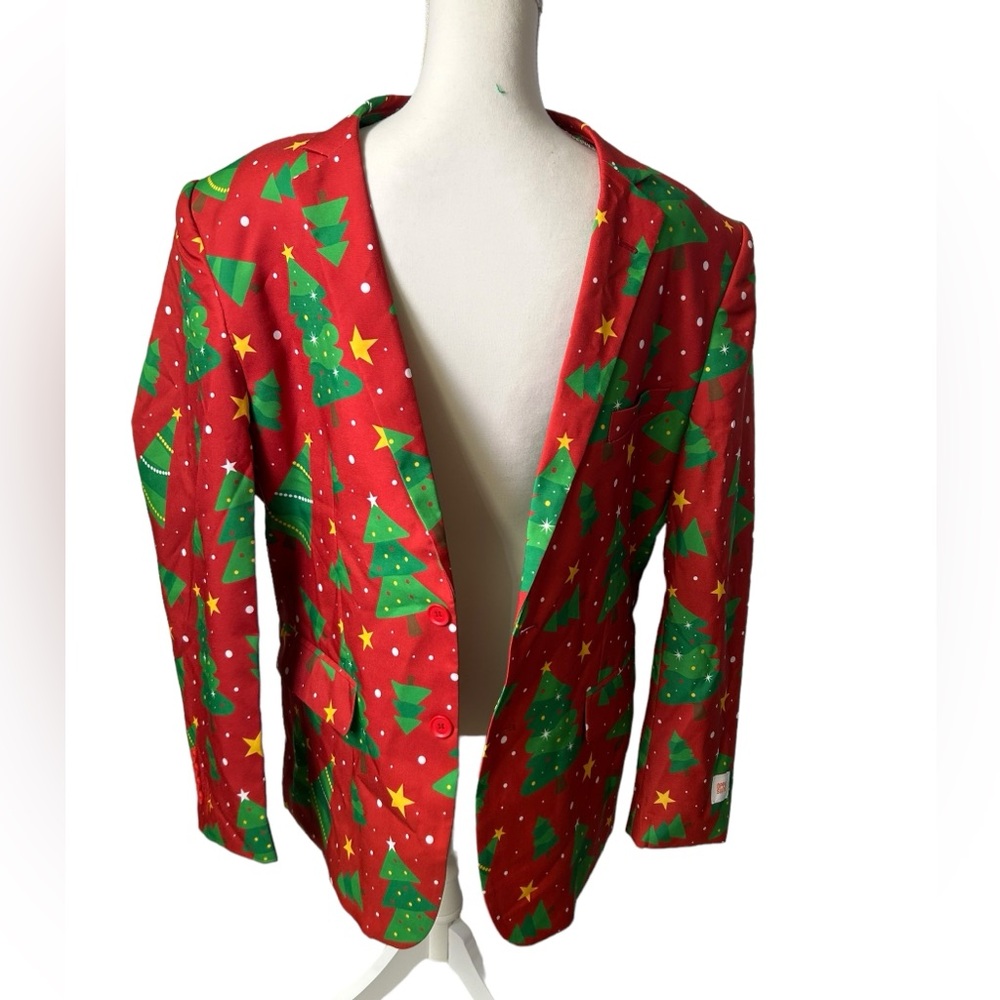 OPPOSUITS mens ugly Christmas tacky dress up blazer sports coat size L 42 NWT